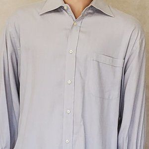MR LUIGI - Long sleeves -  Italian dress shirt. 44 X 17.5
